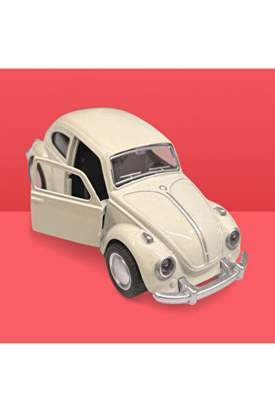 Hediyesta Diecast Metal Vosvos Araba – Beyaz | Kapıları Açılır Koleksiyonluk Model