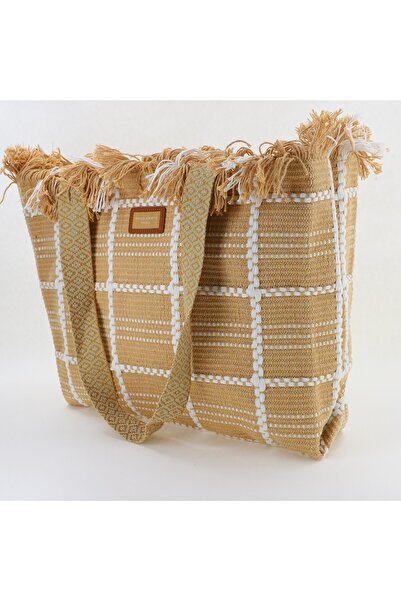 David Jones Women's woven beach bag Beige BS7065CM2404964