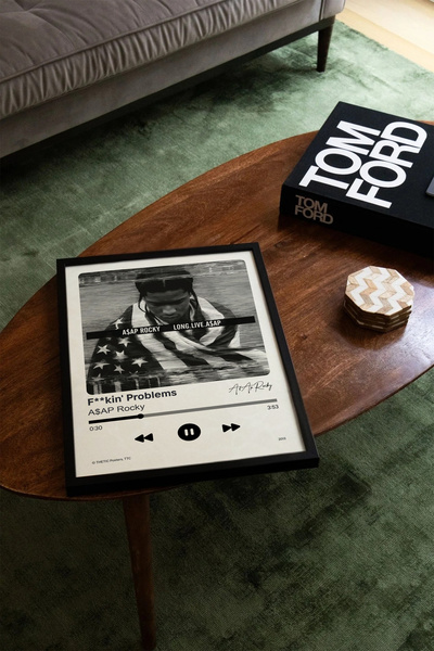 Thetic A$Ap Rocky - F**Kin' Problems Single Collection Premium Spotify Poster - Song Poster!