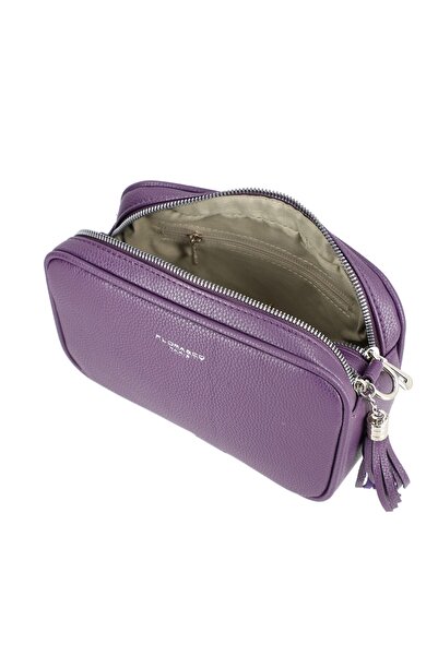 Flora&Co Paris Smart Casual Women's Purse Made of Purple Eco-Leather With Two Compartments Flora&amp;Co BS8035F2209011