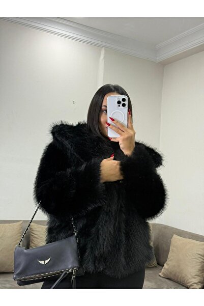 ALVOR فرو لوليتا ذو ياقة مبطنة من ماركة موديل