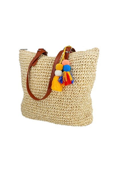David Jones Beige straw/raffia beach bag (BS54YQ2306047)