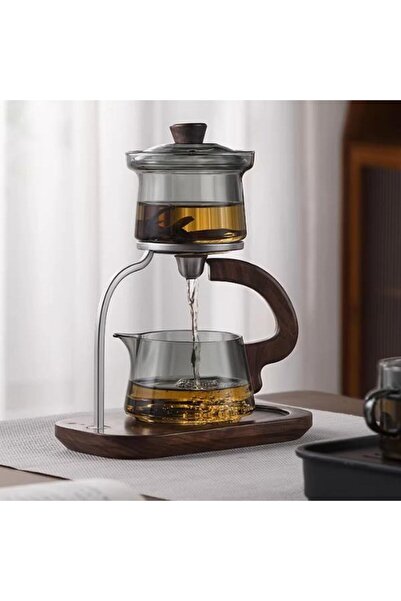 mzpkartan Automatic Magnetic Borosilicate Teapot Set Mtq9308