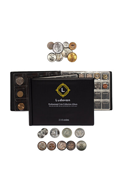 LUDOVAN Coin album, coin binder, 216 pockets