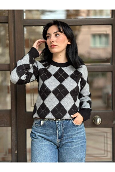 Betül Nayir Baklava Slice Sweater - Black