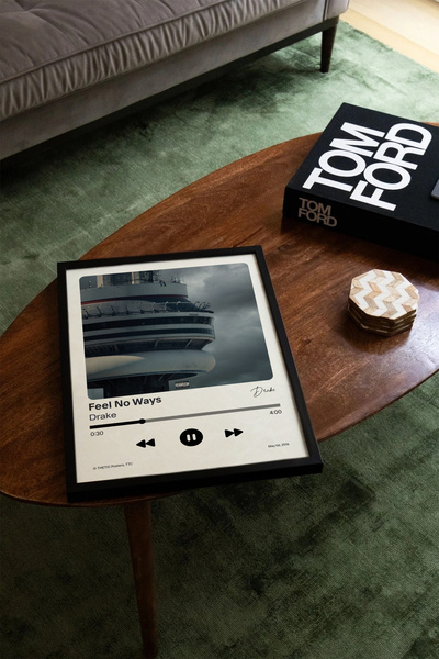 Thetic Drake - Feel No Ways Single Collection Premium Spotify Poster - Song Poster!
