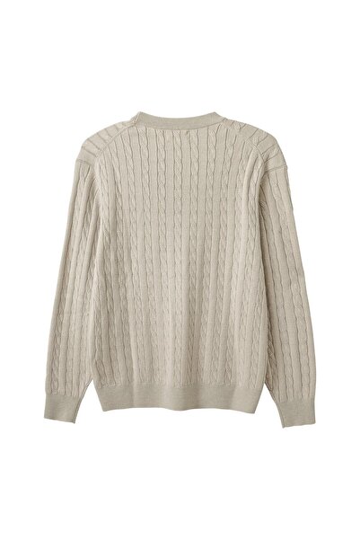 Giordano Men’s Cable Knit Crew Neck Long Sleeve Sweater