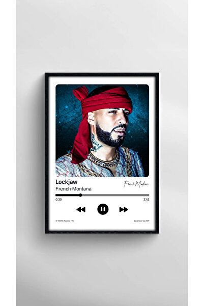 Thetic French Montana - Lockjaw Single Collection Premium Spotify Poster - Song Poster!