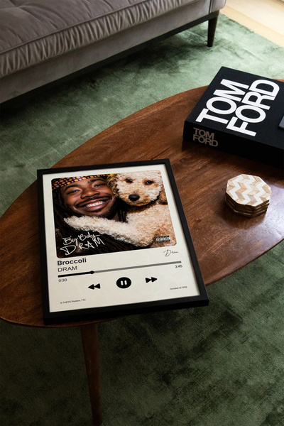 Thetic Dram - Broccoli Single Collection Premium Spotify Poster - Song Poster!