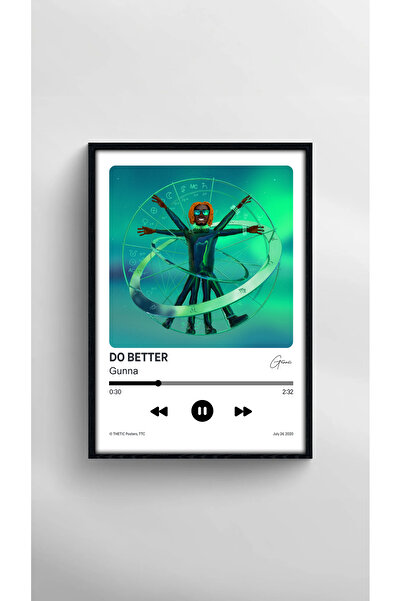 Thetic Gunna - Do Better Single Collection Premium Spotify Poster - Song Poster!