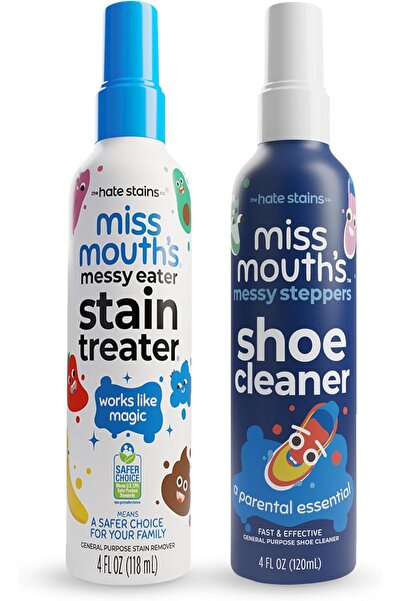 Miss Mouth 's Messy Eater Stain Treater & Messy Steppers Shoe Cleaner Magic Duo