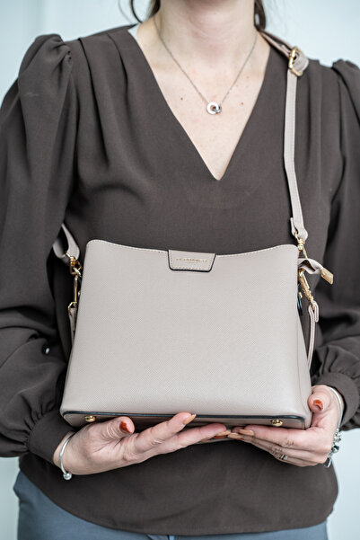 Flora&Co Paris Women's Casual Bag Made of Taupe Eco-Leather FloraCO BS3617R2307354