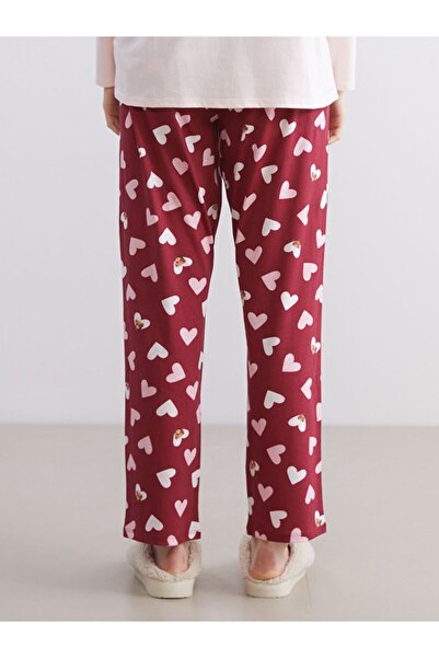 LC Waikiki Lcw Dream Patterned Maternity Sleepwear Bottoms with Elastic Waist