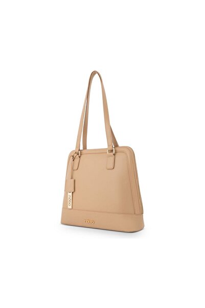 Nobo Elegant Women's Briefcase Bag Beige Leather NBAG-R0810-C015