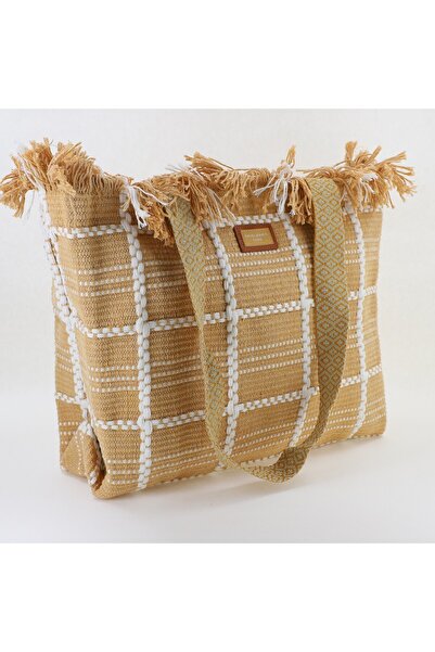 David Jones Women's woven beach bag Beige BS7065CM2404964