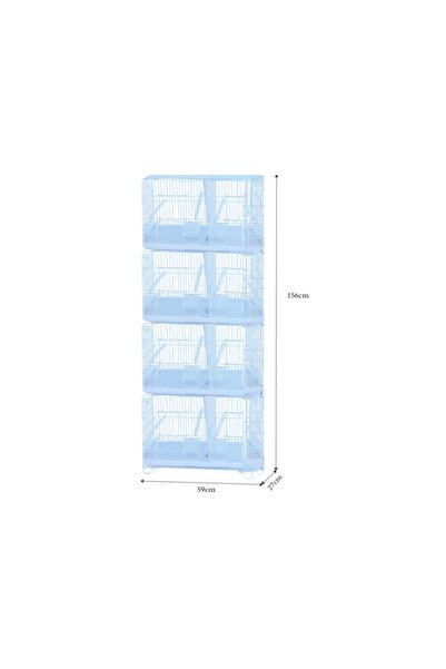 Dayang قفص طيور مقسم