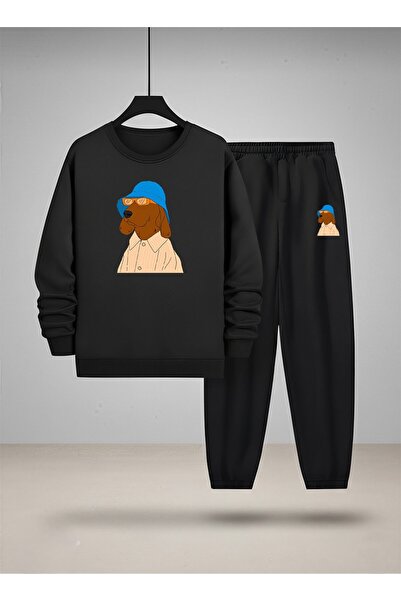 LORVEX Детска суитшърт - Комплект спортен екип с велосипедна яка COOL DOG С п...