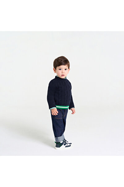 jacadi Baby Boy Irish Knit Pattern Sweater