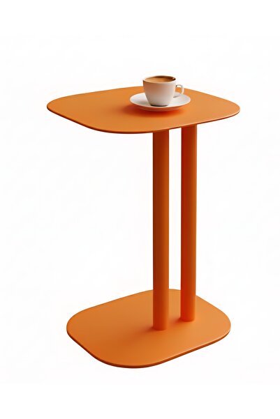 VoomeDesign Pastel Minimalist Metal Yan Sehpa | Modern Dekoratif Salon & Ofis...