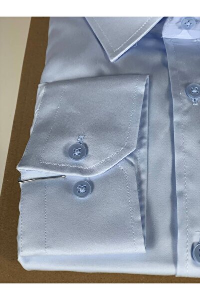 YusGos Long Sleeve Cotton Satin Easy Iron Regular Fit High Quality Premium Men's Shirt