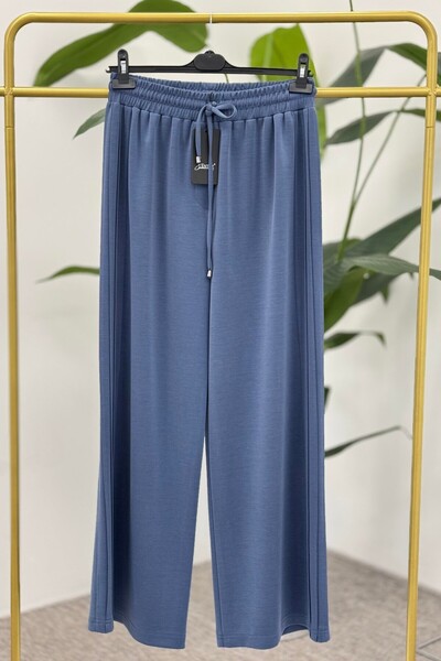 Sentez 5581 Berlin Ribbed Wide Leg Pants