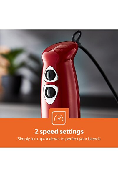 Geepas 400W Hand Blender Set w/ 860ml Chopper Bowl & Whisk, 2 Speed, Stainless Steel Blades