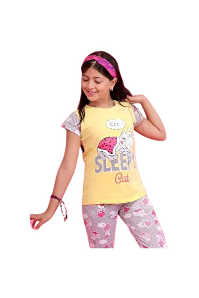 Generic Girls' short-sleeved cotton pajamas - PJ 420
