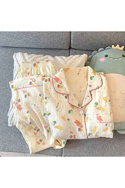 Muchmy Soft Fabric Women's Pajama Set Loungewear Cozy Girls Two Pieces Pajama Set