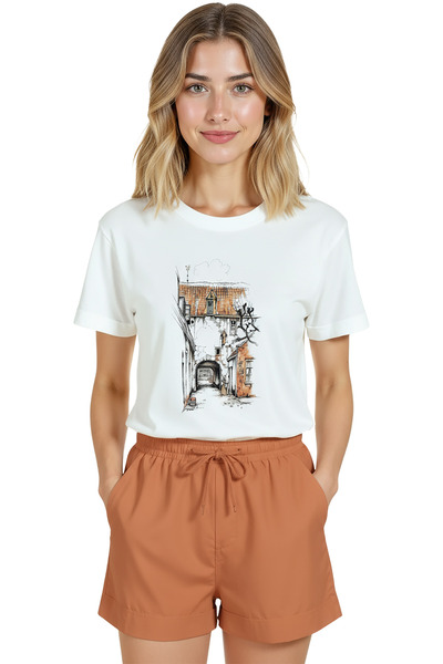 Color Luxe Women's White Relaxed Fit 100% Cotton T-Shirt – Old Street Houses ...