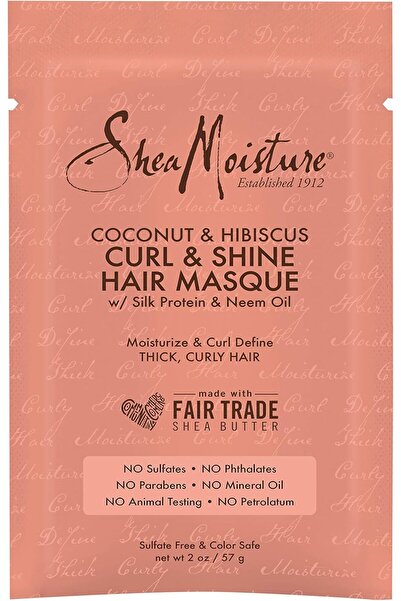 Shea Moisture Coconut & Hibiscus Deep Conditioning Hair Mask with Shea Butter - 2 oz