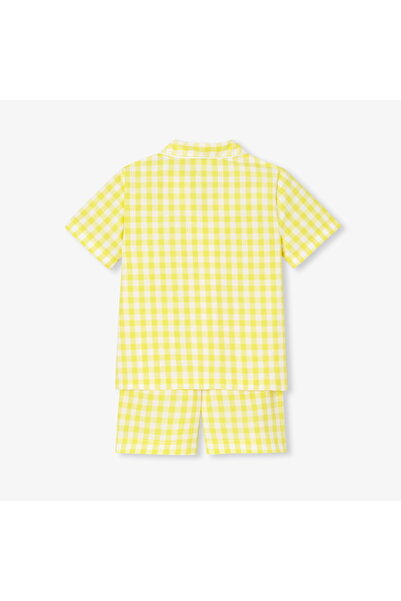 jacadi Boys' Plaid Short Pajama Set