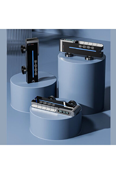 SUPER TRENDS Set Baterie de Duș Smart 4in1, SUPER TRENDS, Termostatic, Afisaj LED, Negru, 300x200mm