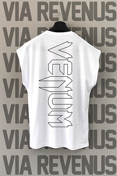 Vordevia Ufc Front and Back Printed Zero Sleeve Crew Neck Sports Tshirt