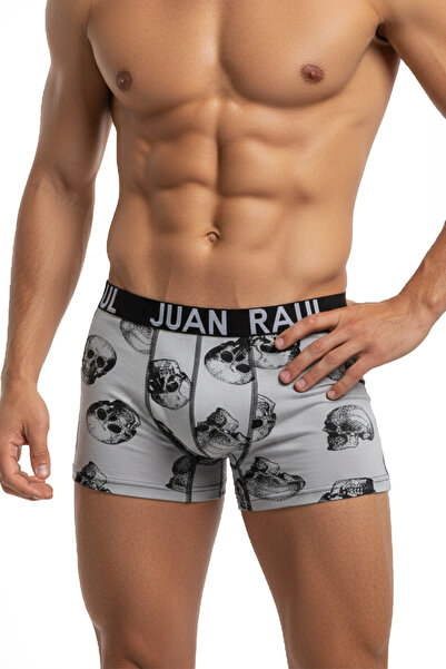 DeepSEA Men's Multicolored 3-Piece Patterned Boxer Set 95% Cotton 5% Elastane Stretch Fabric Comfortable Underwear 2603105