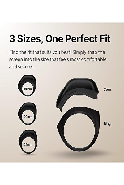 Forever Zikr Ring Juud 3-in-1 Flex Lite Smart Tasbih Ring (18/20/22mm) – Prayer & Tasbih Reminders, BT