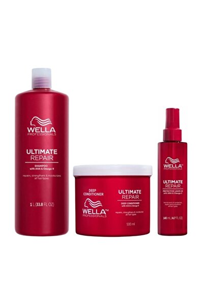 Wella Professionals Pachet Ultimate Repair – Șampon 1000ml + Balsam Tratament...