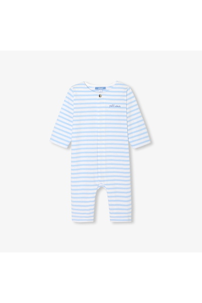 jacadi Newborn Baby Boy Striped Jersey Jumpsuit
