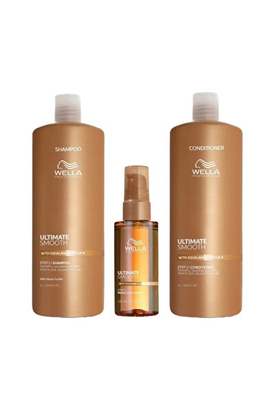 Wella Professionals Ultimate Smooth Package – Shampoo, 1000 ml + Conditioner,...