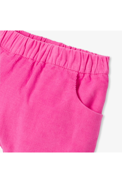 jacadi Newborn Baby Girl Elastic Waist Velvet Pants