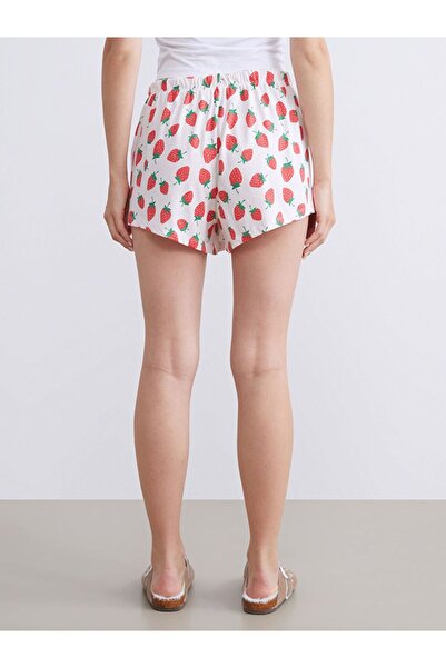 LC Waikiki Lcw Dream Elastic Waist Patterned Women's Shorts Pajama Bottoms