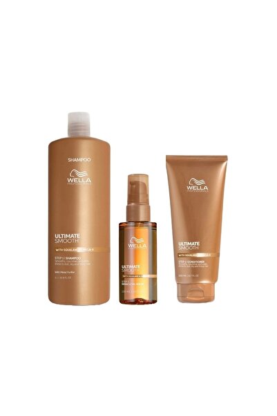 Wella Professionals Ultimate Smooth Package – Shampoo, 1000 ml + Conditioner,...