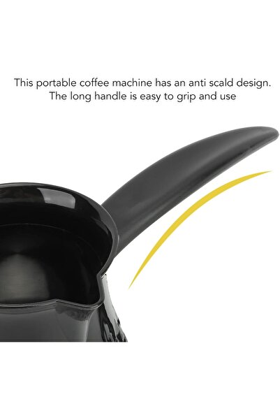 Hope Electric Turkish Coffee Maker 500ml - Portable Even Heating Coffee Pot with Removable Handle