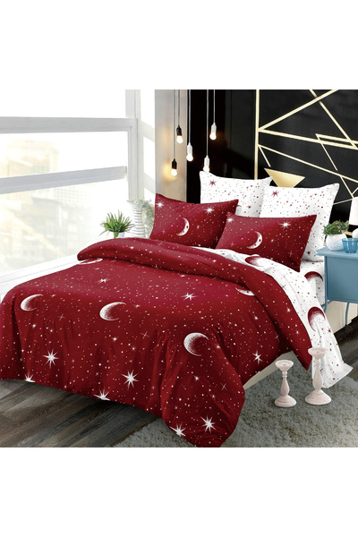 FIONNA.RO Lenjerie De Pat Din Finet - Bordo Astral