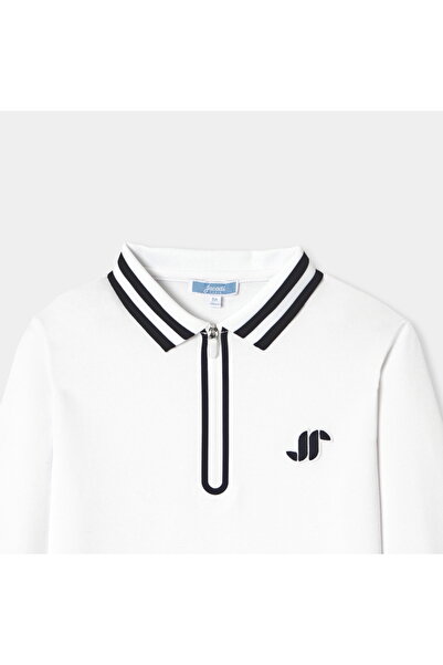 jacadi Boy's Half-Zip Polo Neck Sweatshirt