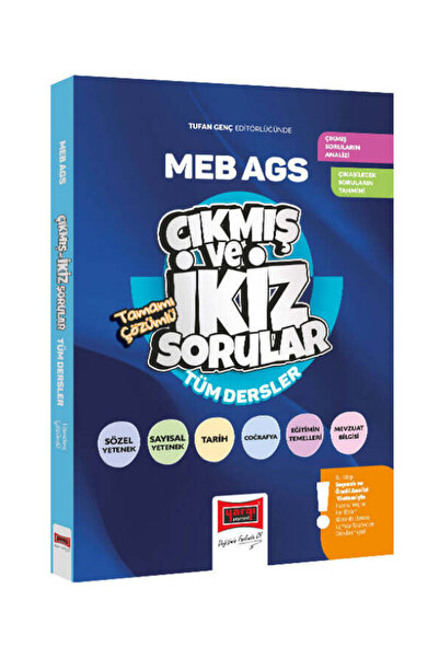 Yargı Yayınları MEB-AGS Tüm Dersler Tamamı Çözümlü Çıkmış ve İkiz Sorular