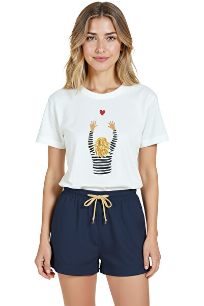 Color Luxe Women's White Relaxed Fit 100% Cotton T-Shirt – Figure Reaching Ba...