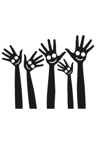 Oracal 651 Sticker decorativ Manute Gadget, 25 cm, Negru