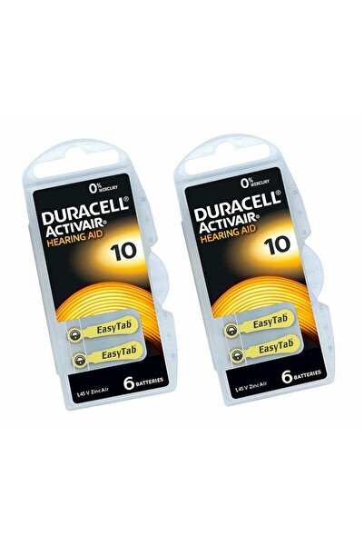 Generic Duracell 12 قطعة Duracell Activair (مقاس 10) سماعة أذن 1.45 فولت بطار...