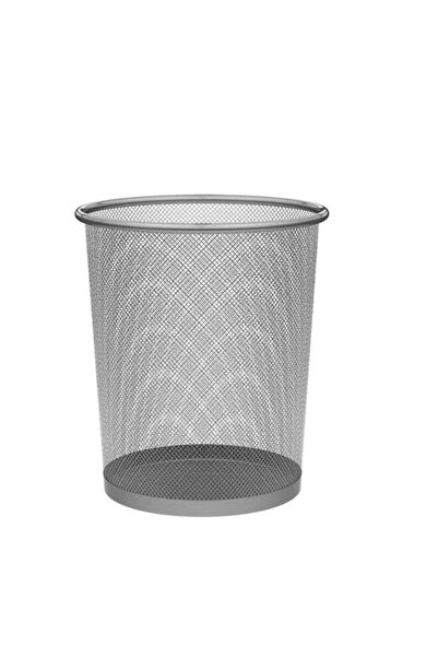 Generic سلة مهملات دائرية من شبك فولاذي من MOMENT للاستخدام في مرآب المنزل والمكتب. مقاس 27×26