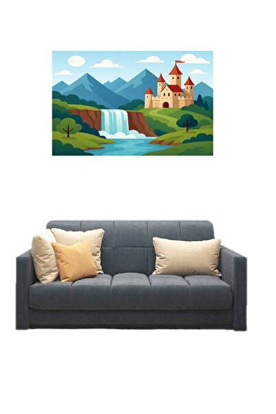 GGMag Tablouri Tablou pe panza canvas "Regatul Cascadelor Fermecate"